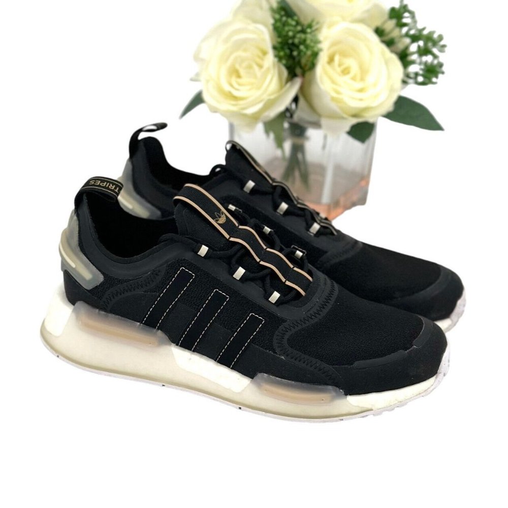 Adidas NMD R1 V3 Womens Running Athletic Shoe Size 7.5 Sneaker Black